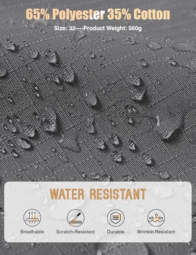 TBMPOY Men's Water Resistant Cargo Work Pants Ripstop Tactical Hiking Military Construction Outdoor Pants 10 Pockets3