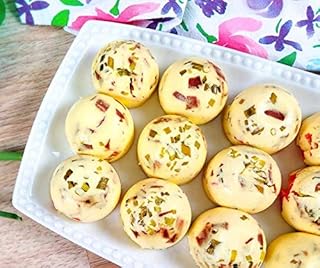 Egg Bite Silicone Mold - For 5,6,8 qt Instant Pot and other Pressure Cookers, Reusable Food Container for Storage with Lid (Blue and Purple)