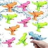 KUMSODE 10 Stück Wasserpistole für Kinder, Dinosaurier-Motive, Plastik, Wasserspritze, Pistolen,...