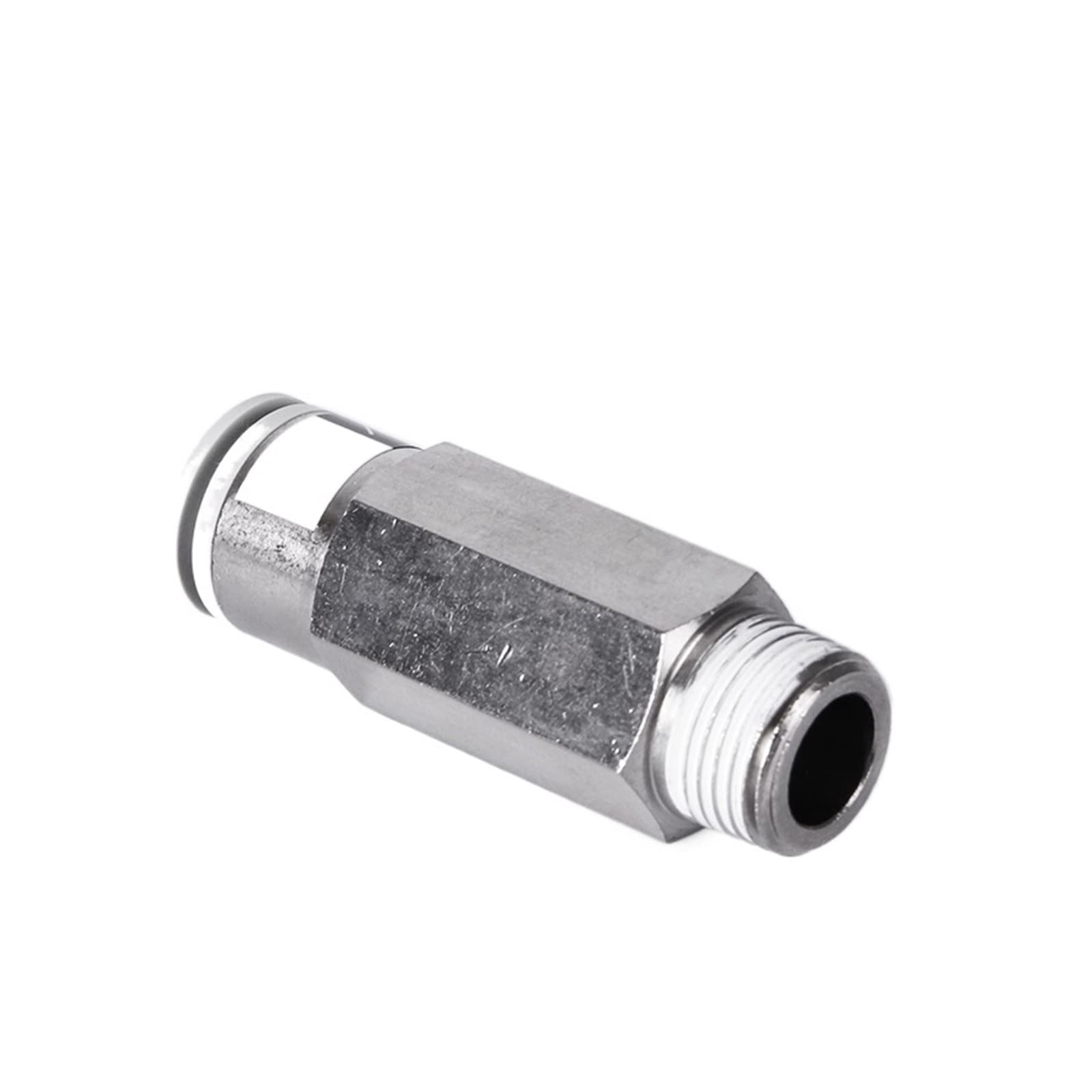 Pneumatic Check Valve Quick Connector, 04B-12B | For PU/PE pipes, 0-0.8MPa, easy push-to-connect, leak-proof devise(Akh10b-02s)