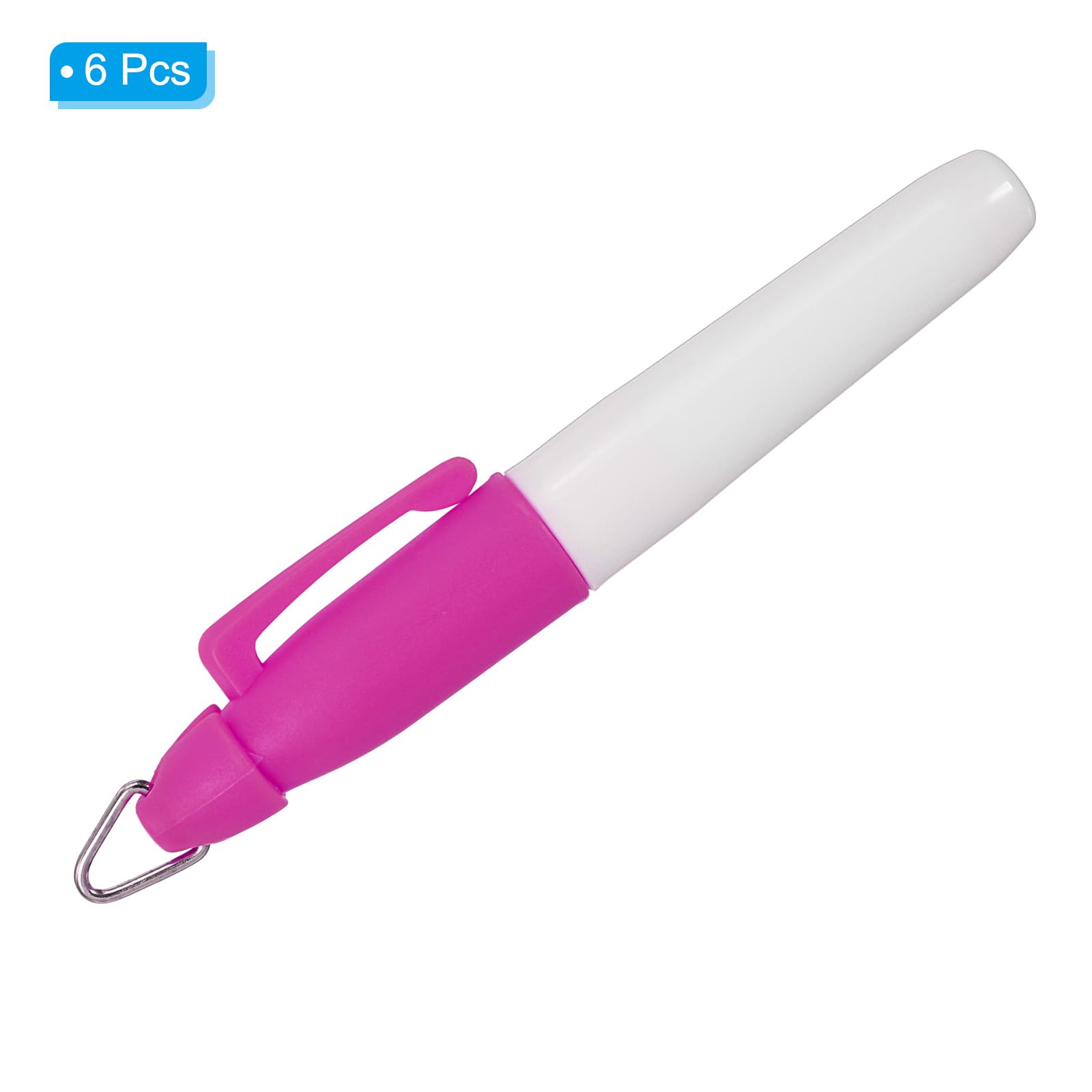 PATIKIL Mini Permanent Markers, 6 Pack Golf Ball Marker Pens with Keychain Clip for Office Meeting Outdoor Activities Pink - Image 3
