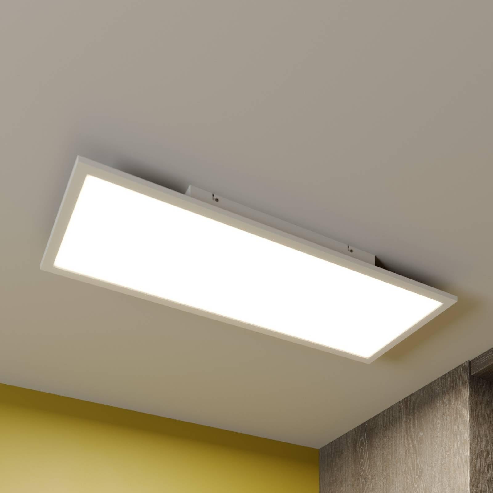 Lindby LED Lámpara de techo Luay (Moderno) en Blanco hecho Plástico e.o. para Cocina (1 llama, lámpara, plafón