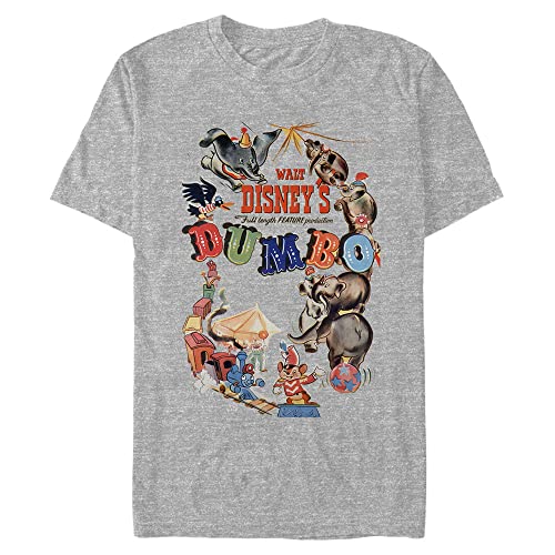 T-Shirt Disney Homme Grande Taille 3XL Style Vintage Gris
