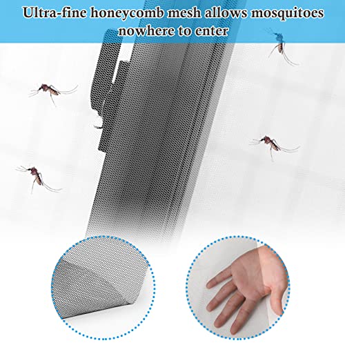 2PCS Mosquito Net for Windows, 51 * 59Inch Fly Window Screen Mesh ...