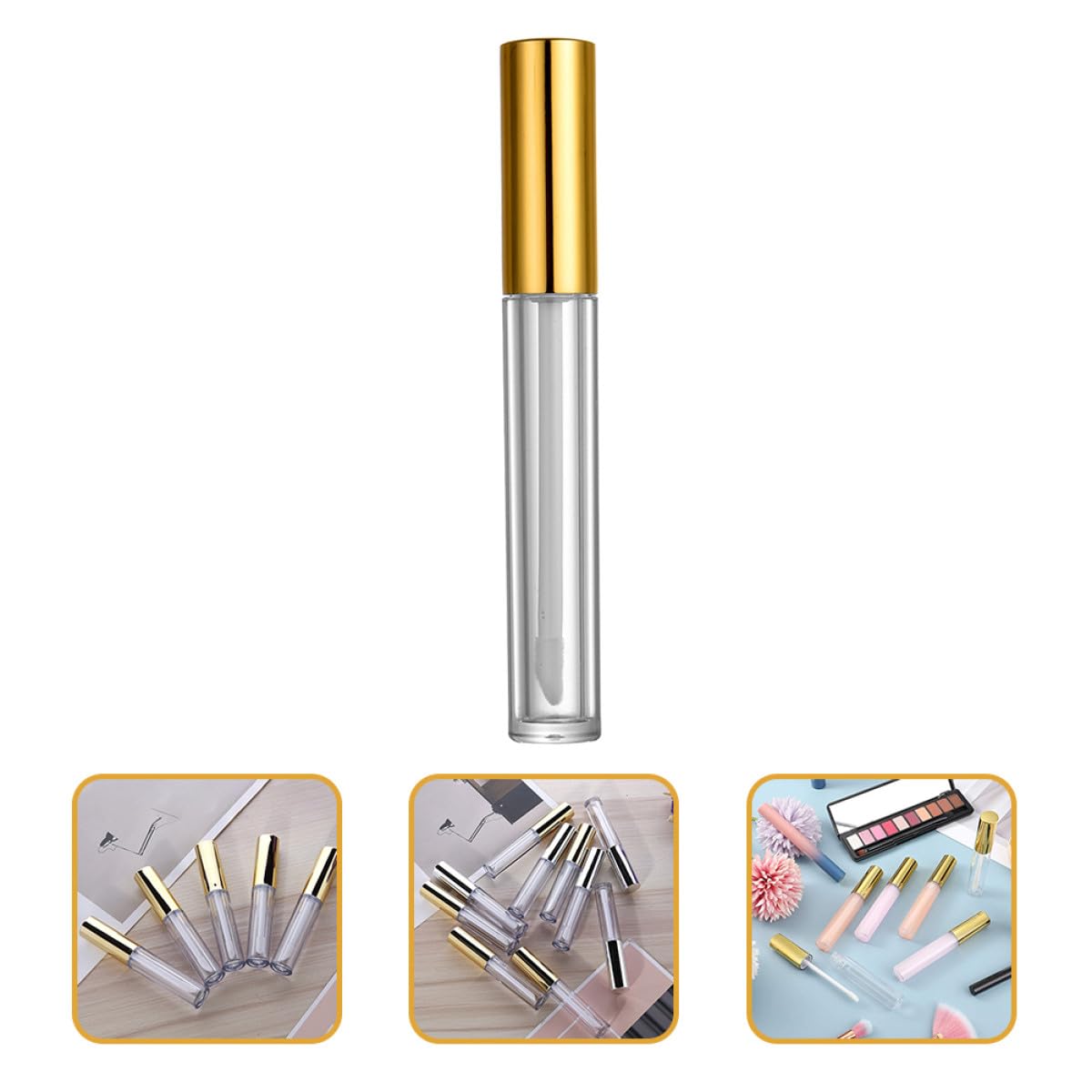 SHERCHPRY 40stücke Leere Lipgloss-tuben Nachfüllbar Robuste Lipgloss-flaschen aus Kunststoff