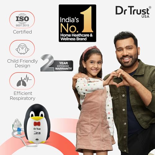 Image of Dr Trust Junior Compressor Nebulizer Complete kit with Child and Adult mask
