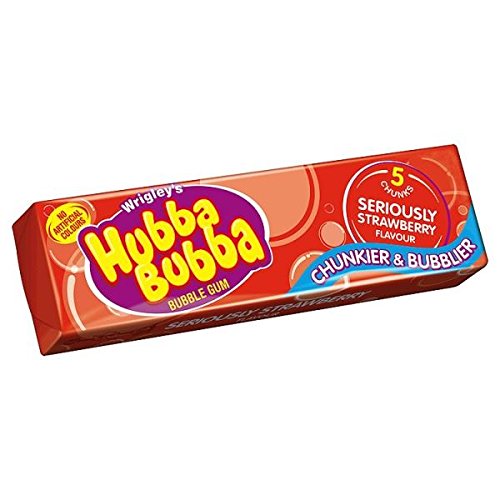 Wrigley's Hubba Bubba Bubble Gum Seriously Strawberry Flavour (20 Packs)