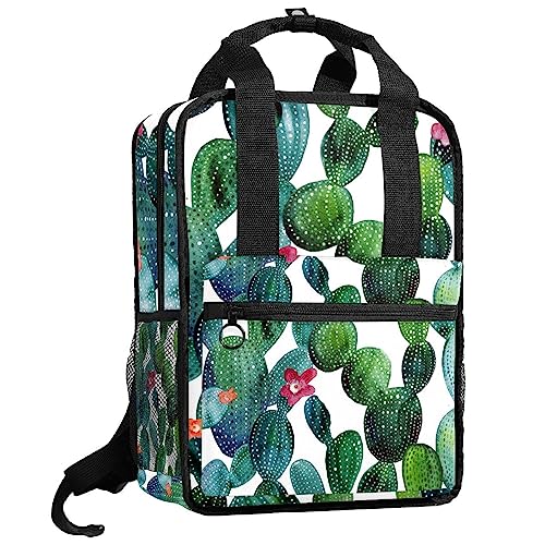 Sac à dos pour garçons multicolore à motif cactus tendance