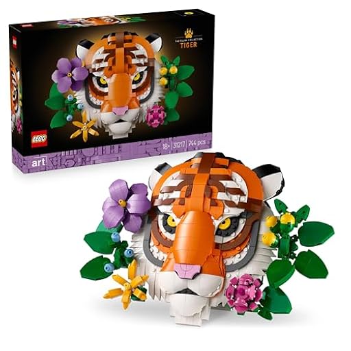 LEGO Art Colección Fauna: Tigre - Maqueta 3D para Adultos con Decoración Floral de Botanical - Decoración para el Hogar y Oficina - Cuadro de Tigre - Regalo para Mujeres y Hombres 31217 | Ya disponible en tu tienda friki favorita! En mundofriki.es!