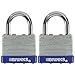 Brinks 172-40201 40mm Laminated Steel Padlock, 2 Pack
