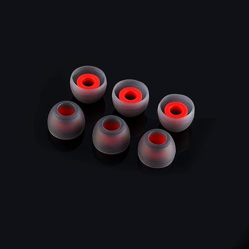 Miniatura 5 de Auriculares de repuesto de silicona para Mpow, Tozo Aukey, Senso, Hussar, Letscom, etc. Auriculares Bluetooth, 6 Paris, 6 París (rojo y gris)
