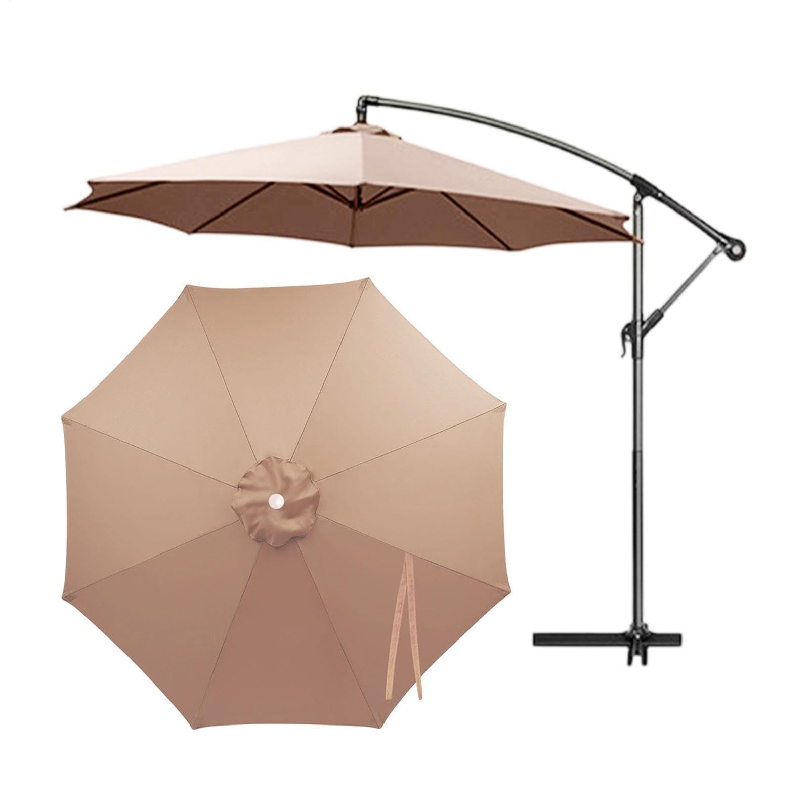 Toile de rechange pour parasol d'extérieur Toile Imperméable 8 Baleines