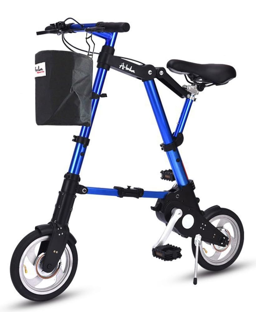 Kcolic 10 Zoll Klapprad, Leichtes Mini Klapprad Für Erwachsene, Reise Und Outdoor Fahrrad, Verstellbares Stadtfahrrad D,10inch Sport & Freizeit