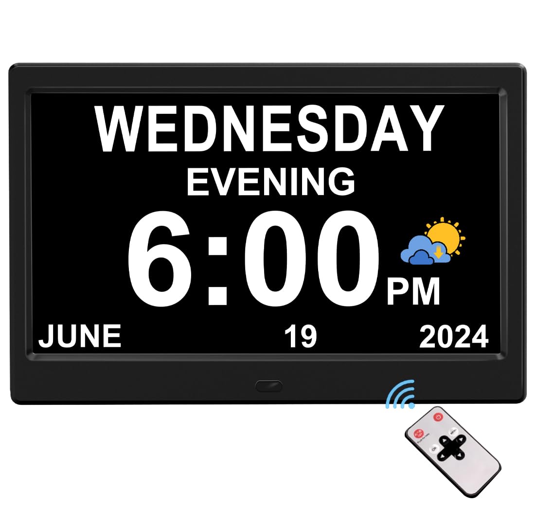 CAZOKASI 10.1-Inch Extra Large Display Clock