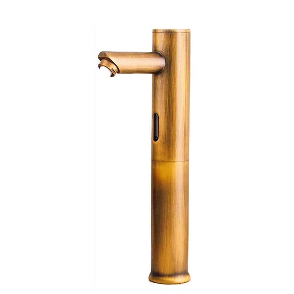 Rubinetti Elettronici Del Lavabo Del Rubinetto Del Rubinetto Dell'Acqua Caldi e Freddi Azionati a Batteria, Alto Becco, HJKLDS