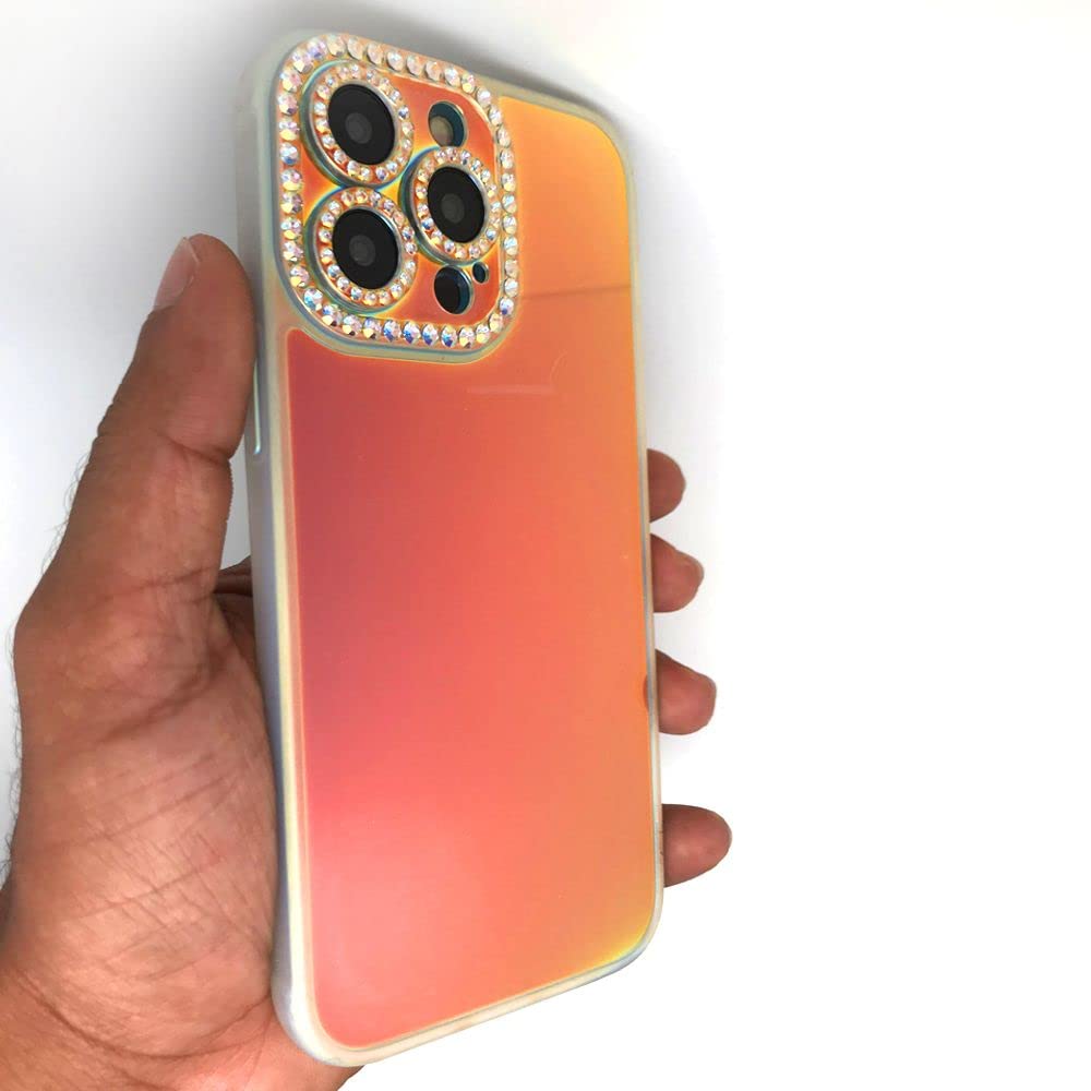 LEEKA Back Cover Hard Silicone with Diamond New 2023 Design Military Grade Drop Protection Phone Case Shock proof Cos M6 Case for iPhone 14 Pro Max