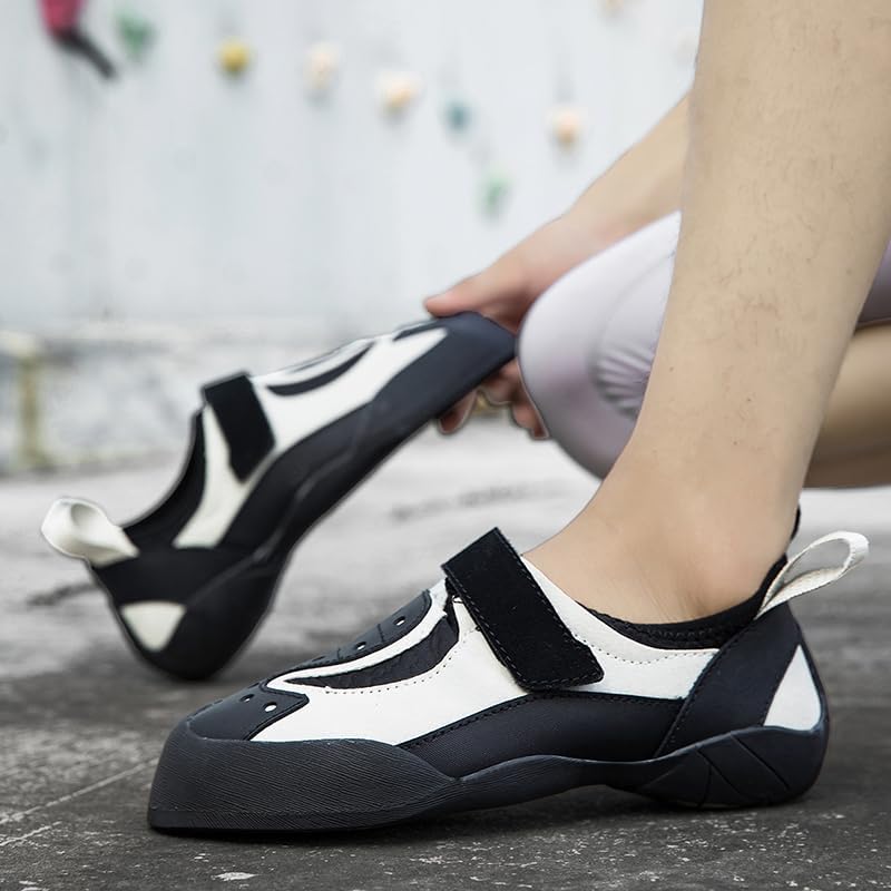 Rock Climbing Shoes for Men Bouldering Shoes for Indoor Outdoor Climbing Womens Sticky Rubber Anti-Slip Lightweight Breathable