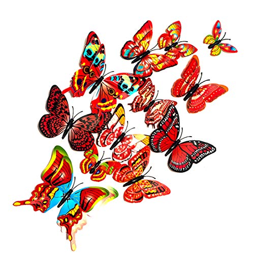 Image of Rangoli Butterfly Wall Stick or Magnet for Home, Office, Kids Room Decor Self Adhesive Removable PVC. Design-20