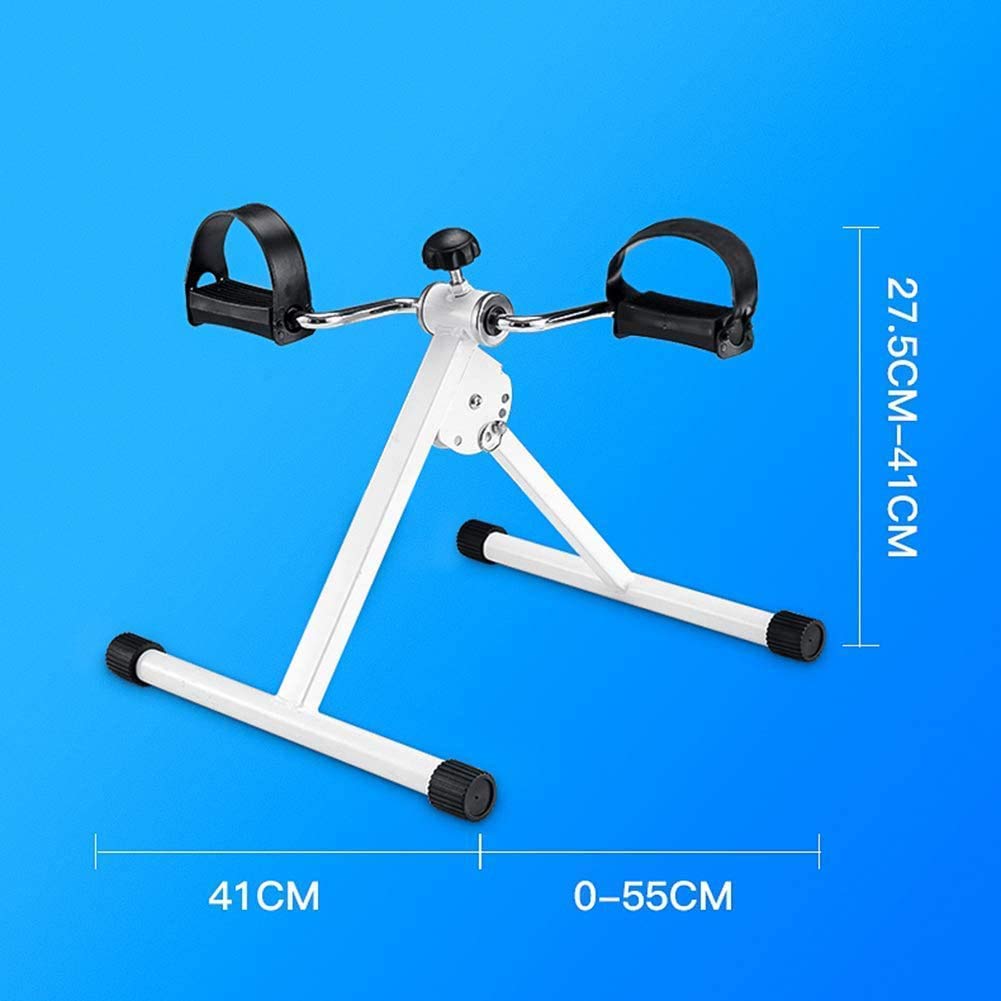 Mini Cyclette Pieghevole, Cyclette a Pedale per Braccia e Gambe, Attrezzatura per la Riabilitazione Fitness Regolabile, per Allenamento Fitness in Palestra per Anziani