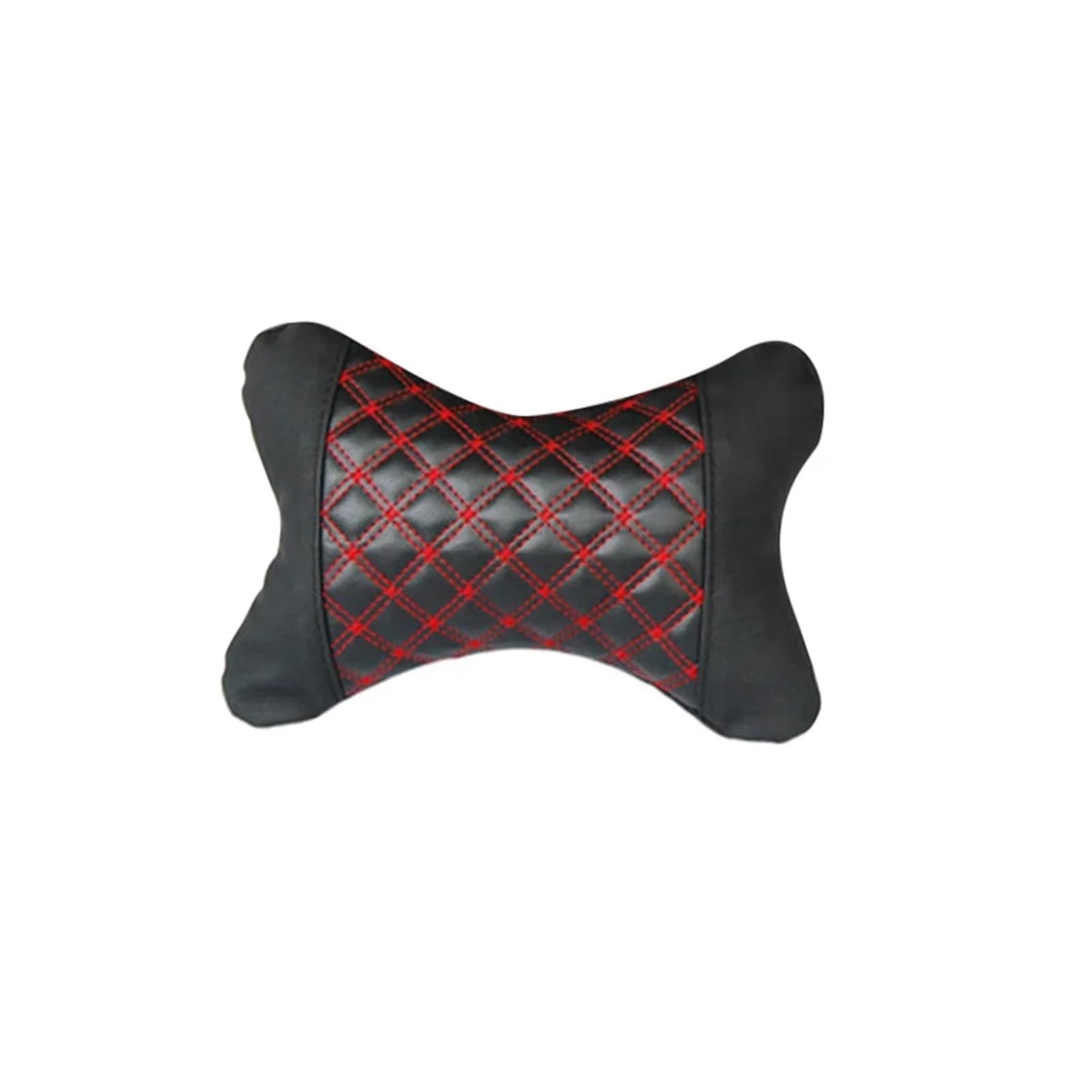 Hviyroi car seat cushion Electric Car Massage Lumbar Support Cushion Waist Headrest Safety(Red pillow)