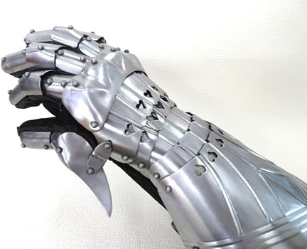 Amazon.co.jp: マイルドスチール製 ゴシックガントレット 左右ペア