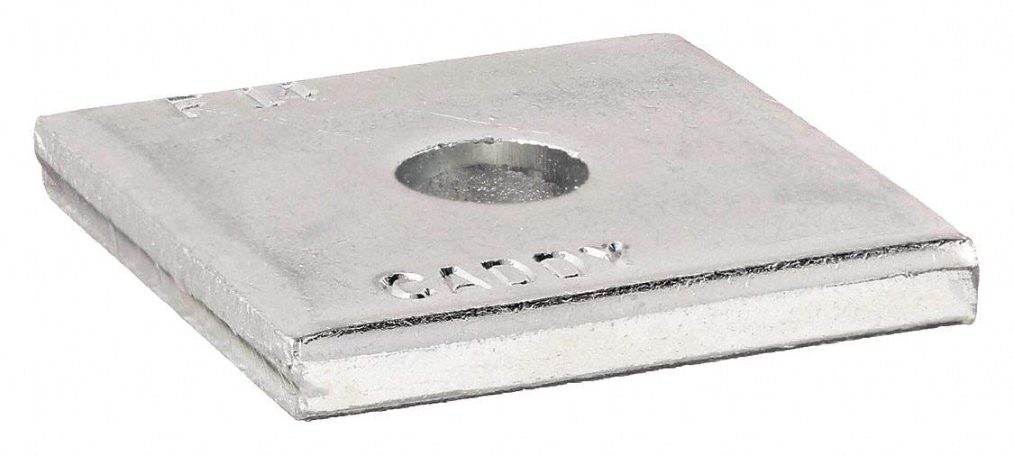 Square Channel Washer, 1/2 In, Steel