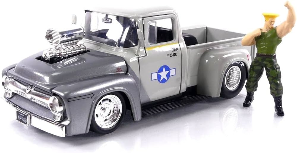 M.H ）新品・保管品JADAジャダトイズ　1956 Ford F-100 Amazon.com: Jada Street Fighter 1:24 1956 Ford F-100 Die-Cast Car