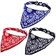 DEZ 3 Pcs Hundehalstuch,Hunde Halstuch, Hundezubehör,Sommerliche Hunde-Bandanas,Kühlhalsband Hund,Halstuch Hund Für Kleine Und Mittelgroße,Hundekostüm,Produkte Für Haustiere(30Cm)