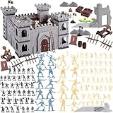 3 otters 310PCS Military Soldier Playset, Toy Soldiers Medieval Knight Army Men Pirate Castle Model Assembly for Boys Birthday Christmas Party Gift