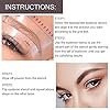 Eyebrow Stamp Stencil Kit, One Step Brow Stamp Shaping Kit, Eyebrow Definer, with 6 Reusable Eyebrow Stencils, Hairline Shadow Powder Stick