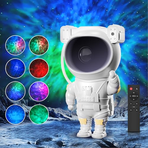 Astronaut Star Projector, Galaxy Projector for Bedroom, Night Light, Astronaut Nebula Ceiling Projection Light for Kids Adults Bedroom,Room Decor,Game Room,Party…