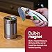 Zyliss Lock N' Lift Can Opener - Manual Can Opener with Built-In Magnet - Safety Can Opener with Stainless Steel Wheel - Handheld Kitchen Tool & Gadget - Green, 7.5