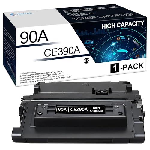 Toner 90A noir CE390A pour remplacer une cartouche vide sur HP Enterprise M603