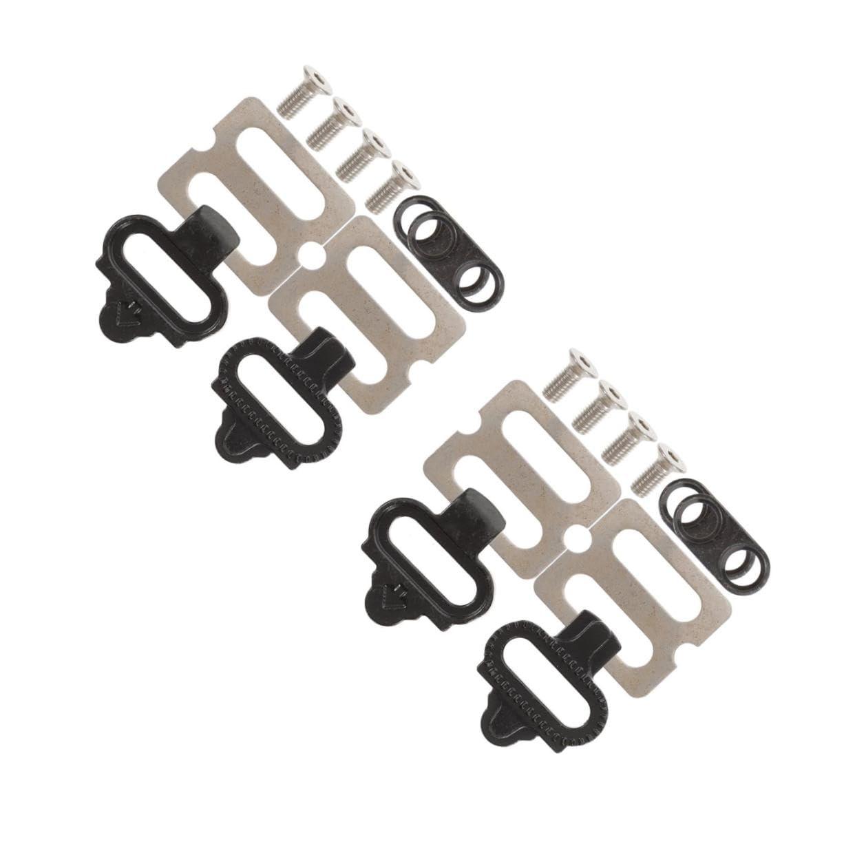 BESTonZON 1 Set Mountain Bike Self Locking Pedal Cleat Set Durable Foot Clip Kit for Cycling Accessories Present for Friends and Family