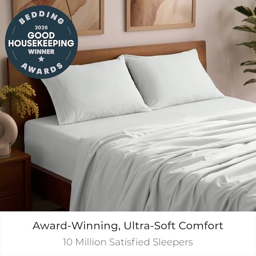 Image of Mellanni Queen Sheets Set - 4 PC Iconic Collection Bedding | Hotel Luxury, Extra Soft, Cooling Bed Sheets - Wrinkle, Fade, Stain Resistant (Queen, Ivory)