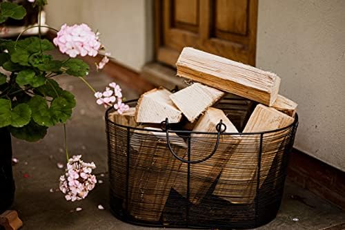 Kiln Dried Harwood Firewood Logs, 40L Large Net for Wood Burner, Open Fire, Fire Pit, Log Burner or Decoration, Brown, 55 x 25 x 20cm (WLF-1086)