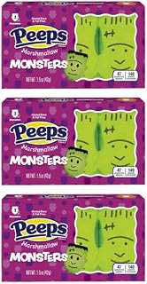 Peeps Marshmallow, Monsters, 1.5 oz - Pack of 3
