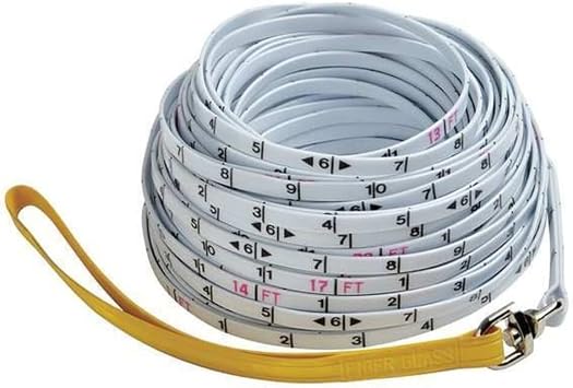Keson SR10100 Surveyors Rope Graduations 10ths, 100-Foot , White