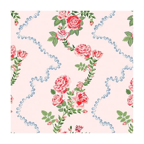 Image of G&B Cath Kidston Rose Flutter Pink Wallpaper