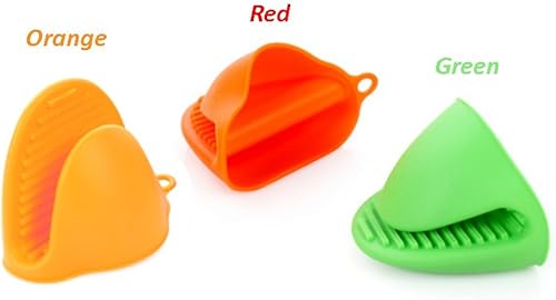 Miniatura 2 de Uniware Silicone Pot Holder, Cooking Pinch Grips, Mini Oven Mitt, (1, Red)