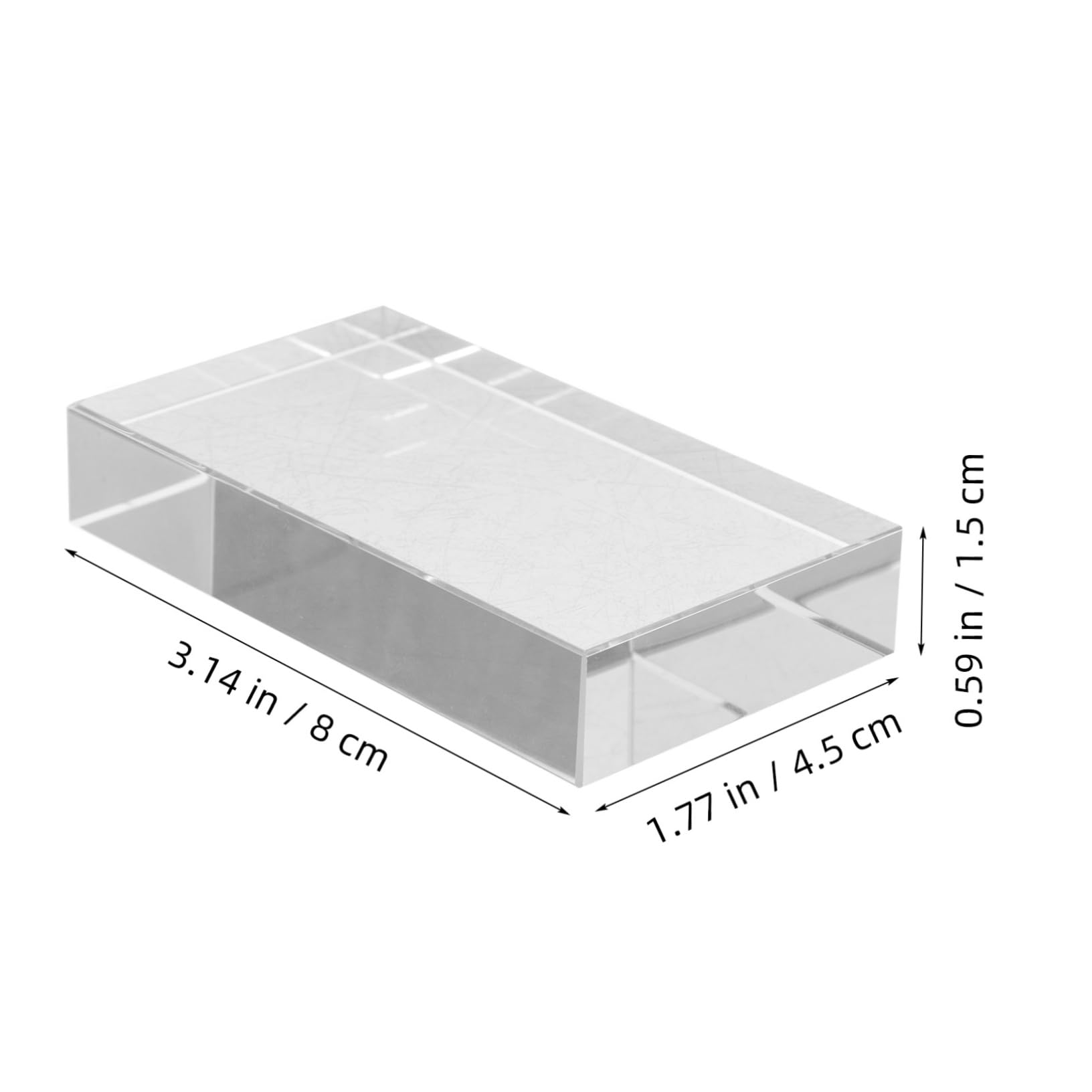 PartyKindom Educational Glass Prisms Small Physics Toys Delicate Prism Cubes for School Light Spectrum Display