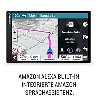Garmin DriveSmart 86 MT-D Amazon Alexa – Navigationsgerät mit Alexa Built-in, riesigem 8 Zoll (20,3 cm) HD-Display, 3D-Europakarten mit Umweltzonen, Verkehrsinfos in Echtzeit via Digital Traffic – Ansicht 2