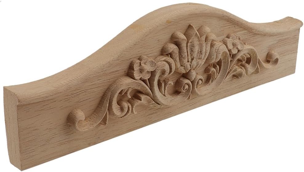 木彫り彫刻デカールコーナーロングオンレイアップリケ未塗装ドア家具木彫り装飾フィギュアクラフトホームデコレーションCXM1,45