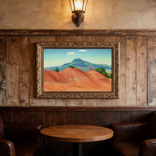 Toile WCYB Red Hills par Georgia O'keeffe pour habiller un mur vide de bureau - 4