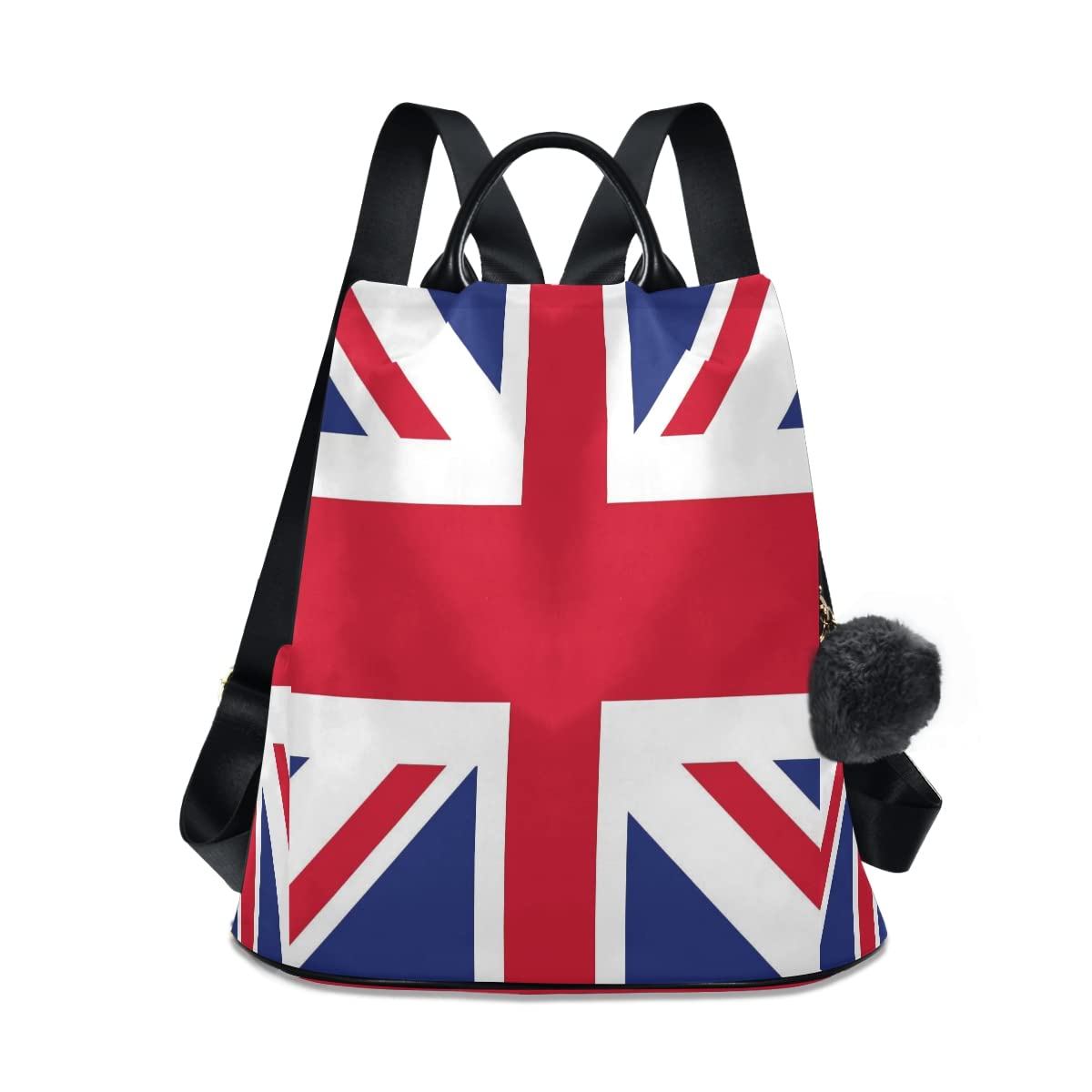 ALAZABeautiful Union Jack Women Backpack Anti Theft Back Pack Shoulder Fashion Bag Purse