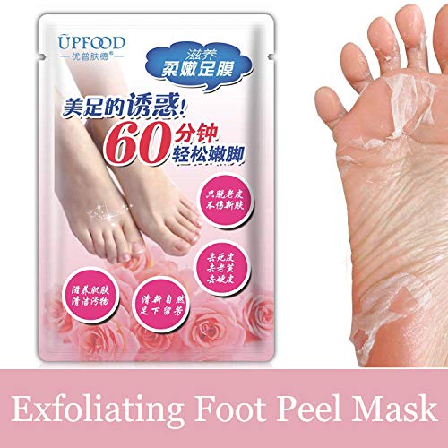 Ochioly Exfoliating Foot Peel Mask, Peeling Away Calluses and Dead Skin Foot Mask for Leg Exfoliating Mask Foot Care Cream Socks for Pedicure Spa Socks (1 Pair)