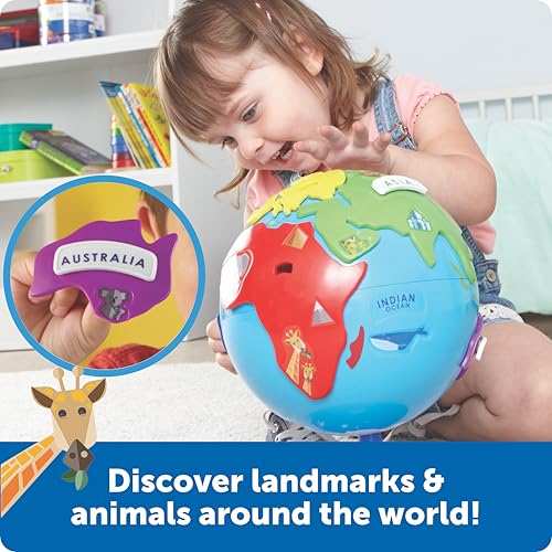 image for Learning Resources Puzzle Globe - Earth Montessori Toys, Preschool Cla
