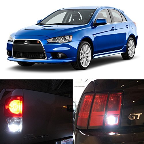 LEDpartsNow for 2007-2014 Mitsubishi Lancer and Evolution EVO X Reverse Backup Back up LED Light Bulbs 992 7440NA 7440NA 7440 7440ST 7440LL 7441