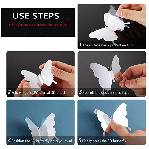 6 Pezzi Adesivi Murali di Faith Hope Love Laugh