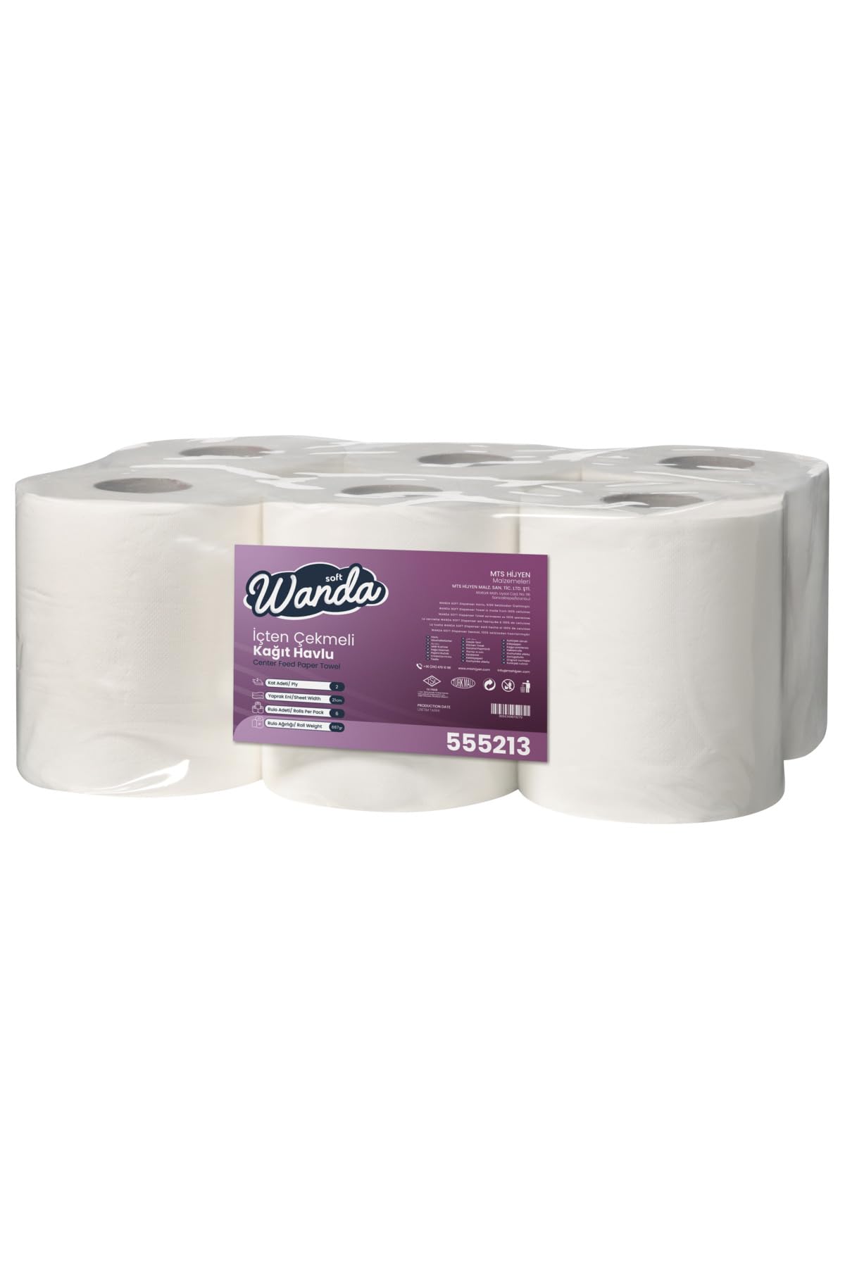 Wanda Soft İçten Çekmeli Kağıt Havlu 5 KG 6'lı